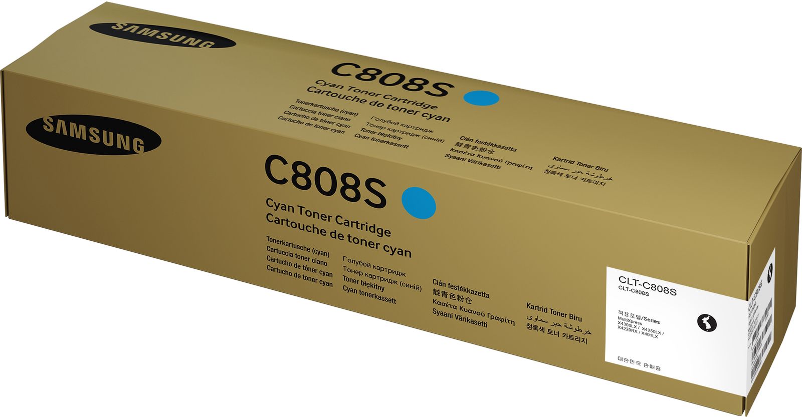 SAMSUNG CLT-C808S CYAN TONER CARTRIDGE