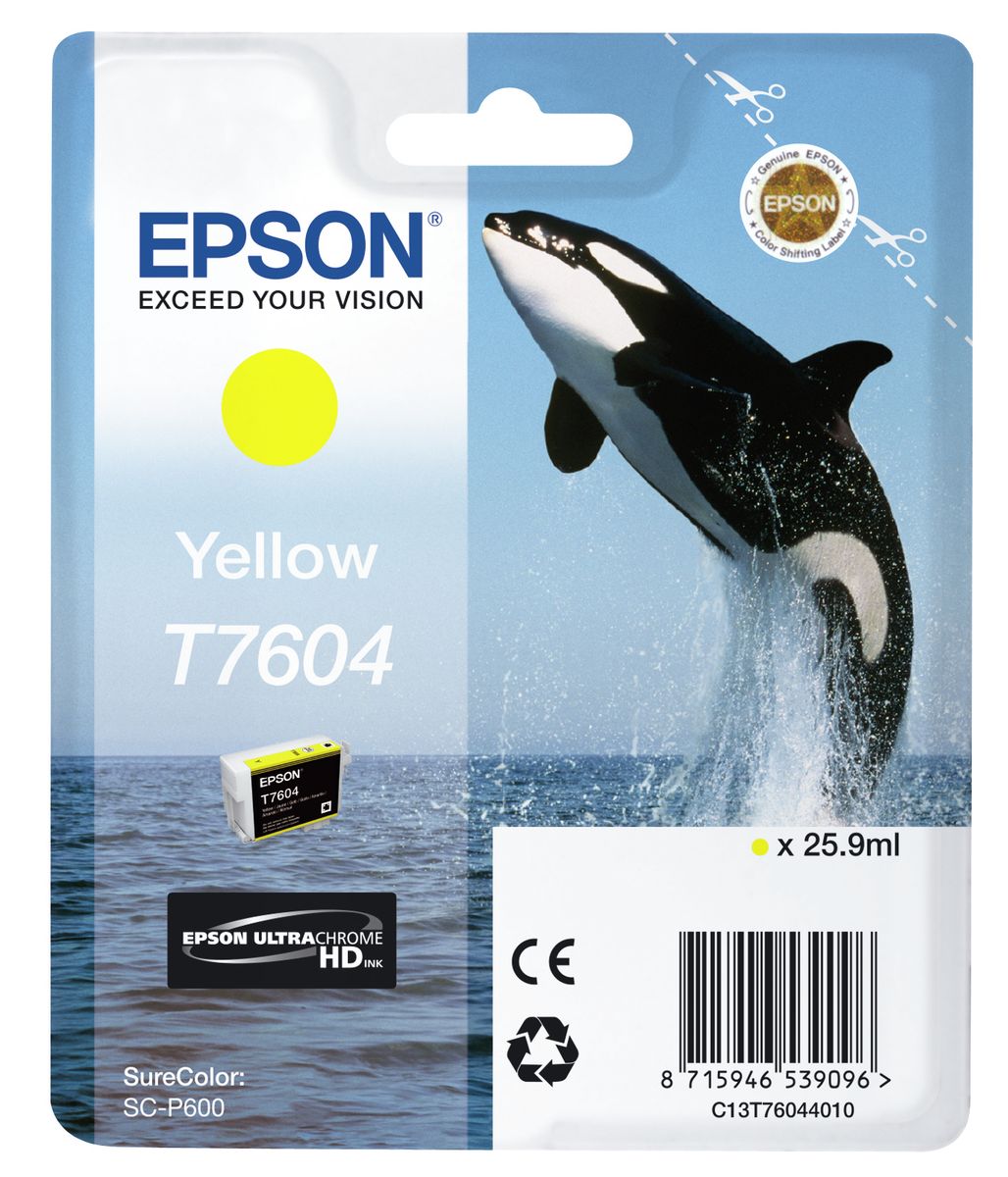 CARTUCCIA T7604 SERIE ORCA GIALLO 25,9ML