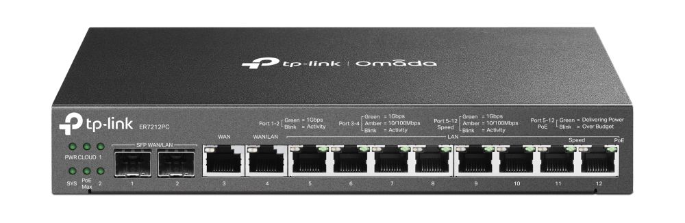 OMADA GIGABIT VPN ROUTER WITH POE+ PORTS AND CONTR