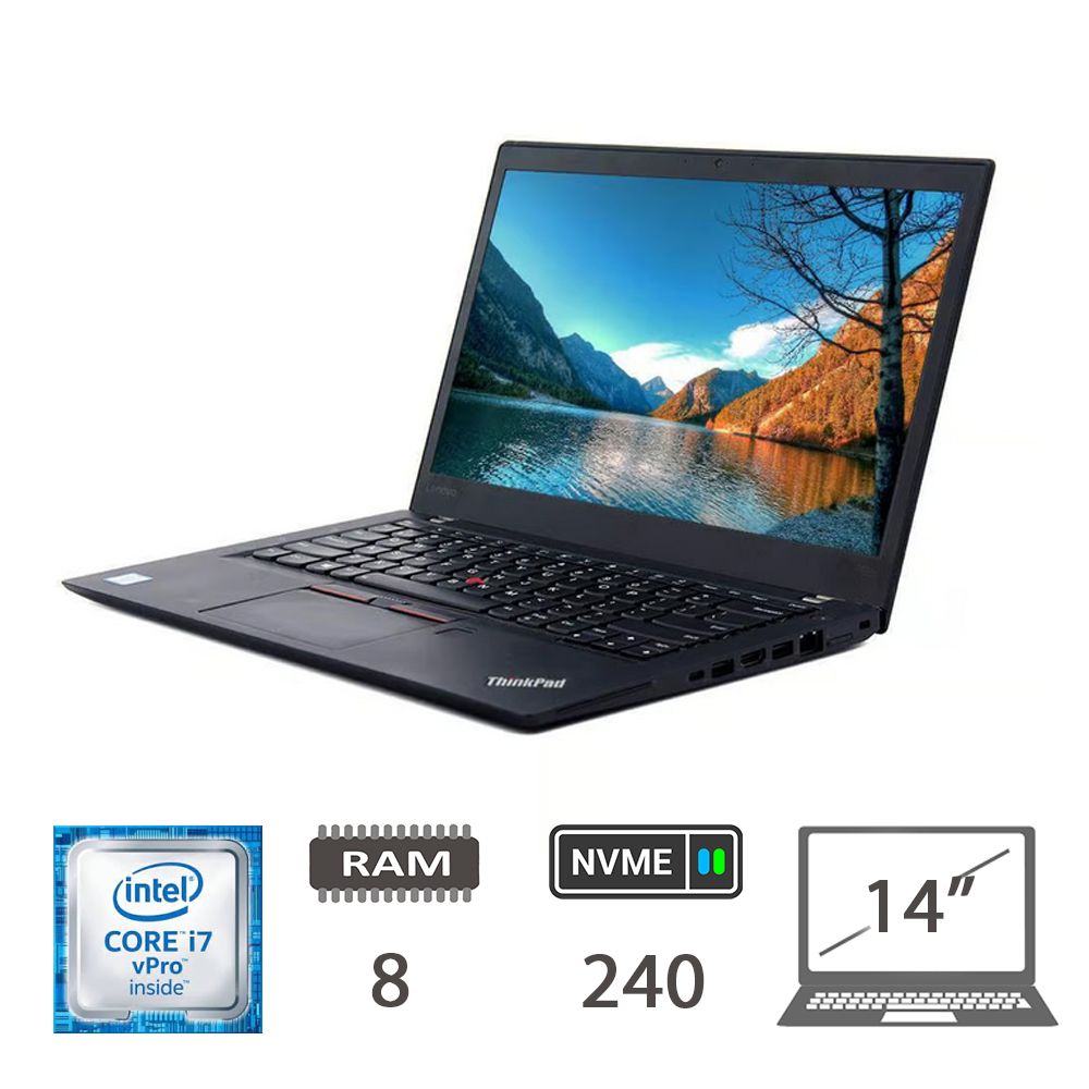 LENOVO T470S I7-6600U/8/NVME240/14/W10P/2Y