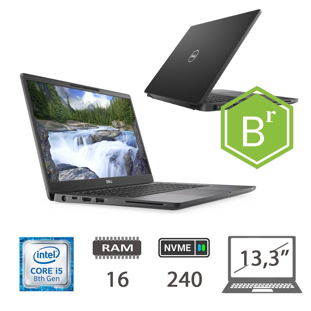 DELL 7300 - I5-8365U/16/NVME240/W10P/13,3/2Y B