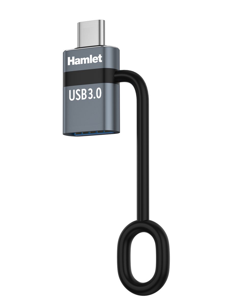 ADATTATORE USB-C M TO USB-A 3.0 F CON FERMACAVO