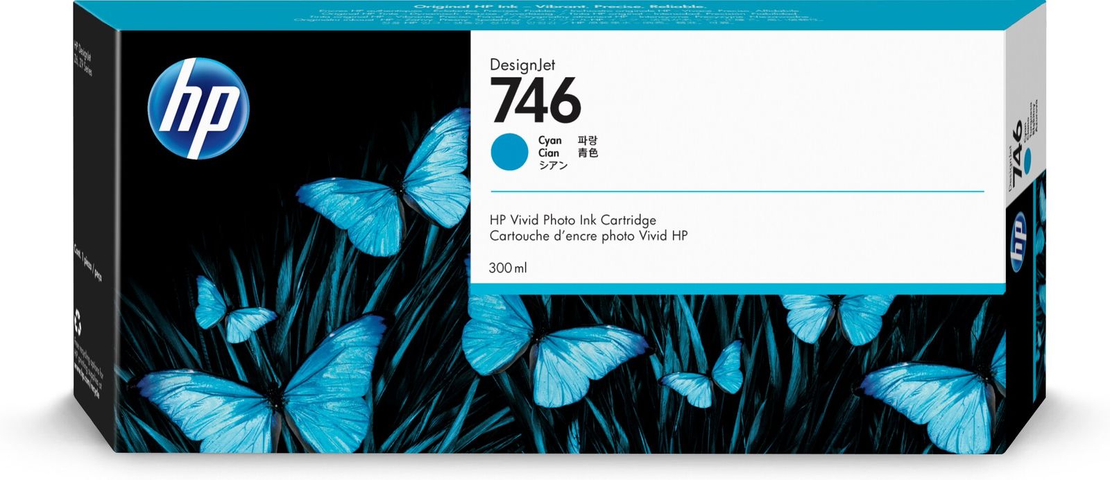 HP 746 300-ML CYAN INK CRTG