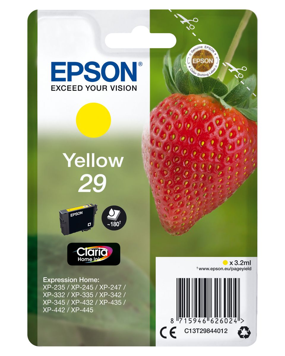 CARTUCCIA 29 SERIE FRAGOLA GIALLO - 180PAG/3,2ML