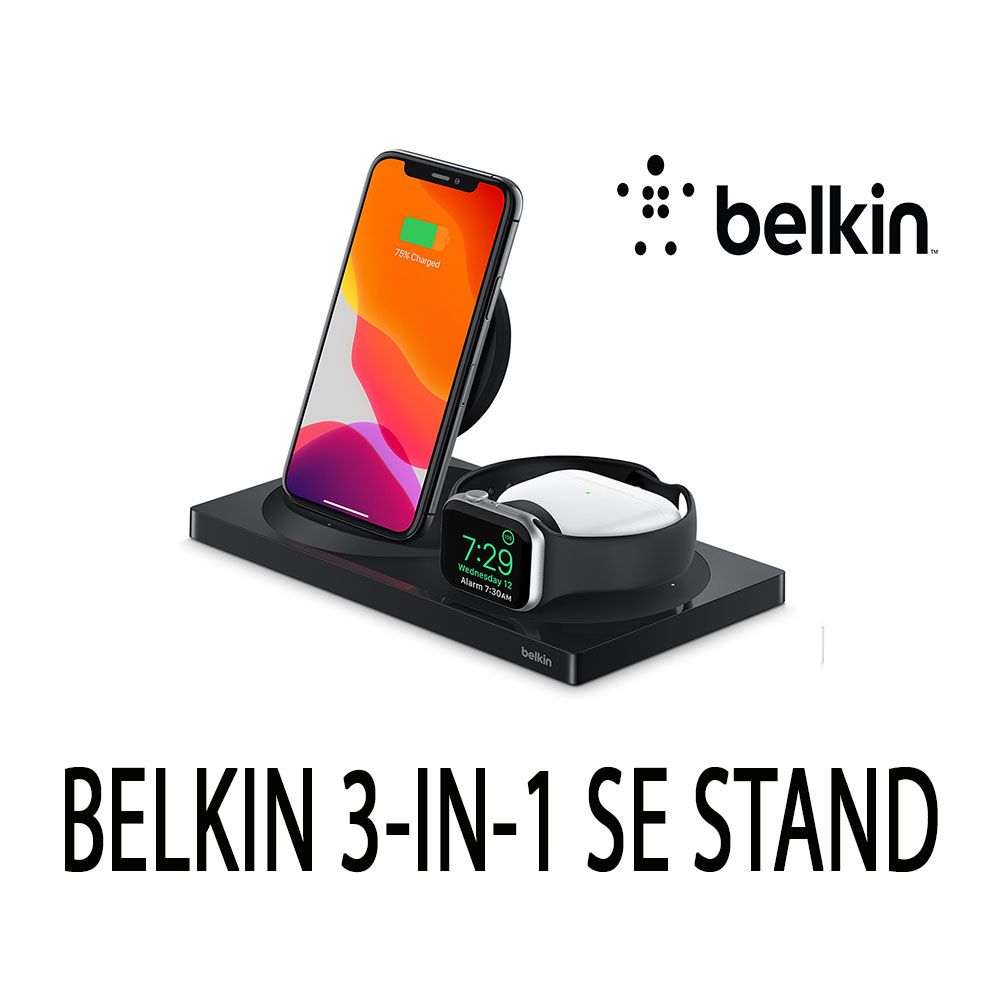 BELKIN 3-IN-1 SE STAND BLACK/2Y