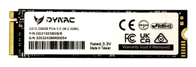 DYNAC SSD 256GB M.2 2280 PCIE NVME 3,0 2100/1000