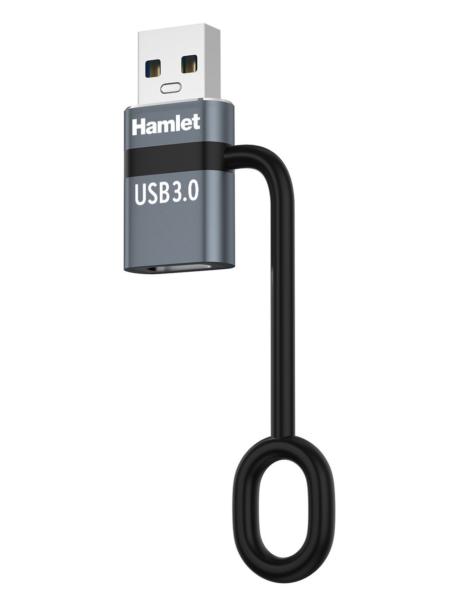 ADATTATORE USB-A 3.0 M TO USB-C F CON FERMACAVO