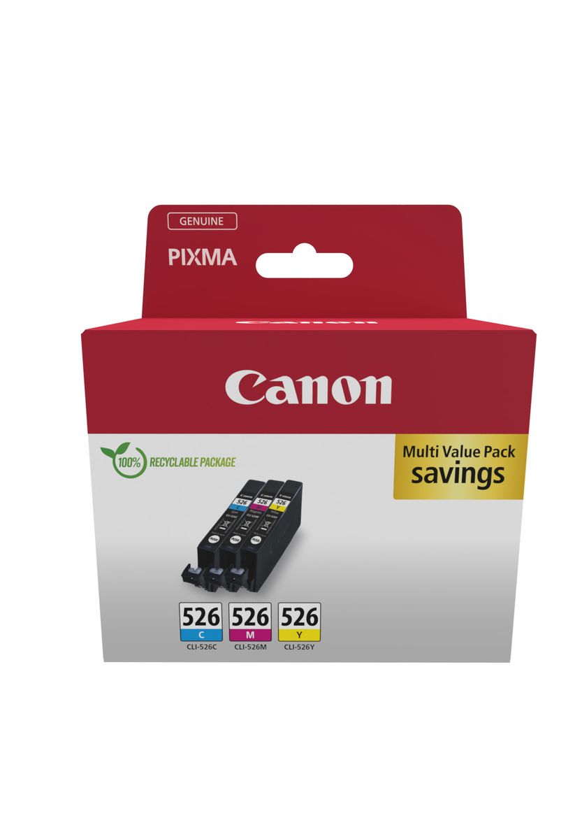 CLI-526 INK CARTRIDGE C/M/Y MULTIPACK COMBO