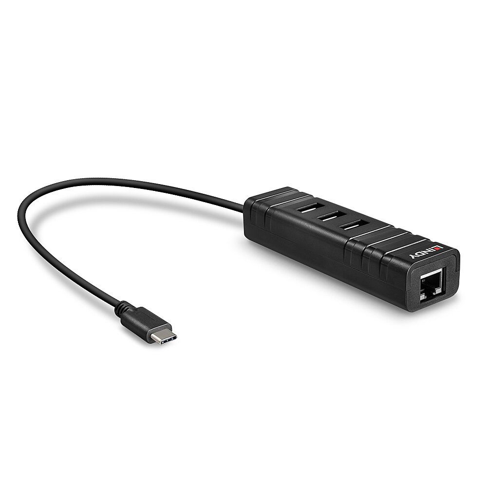 ADATTATORE USB-C 3.1 HUB AND GIGABIT ETHERNET