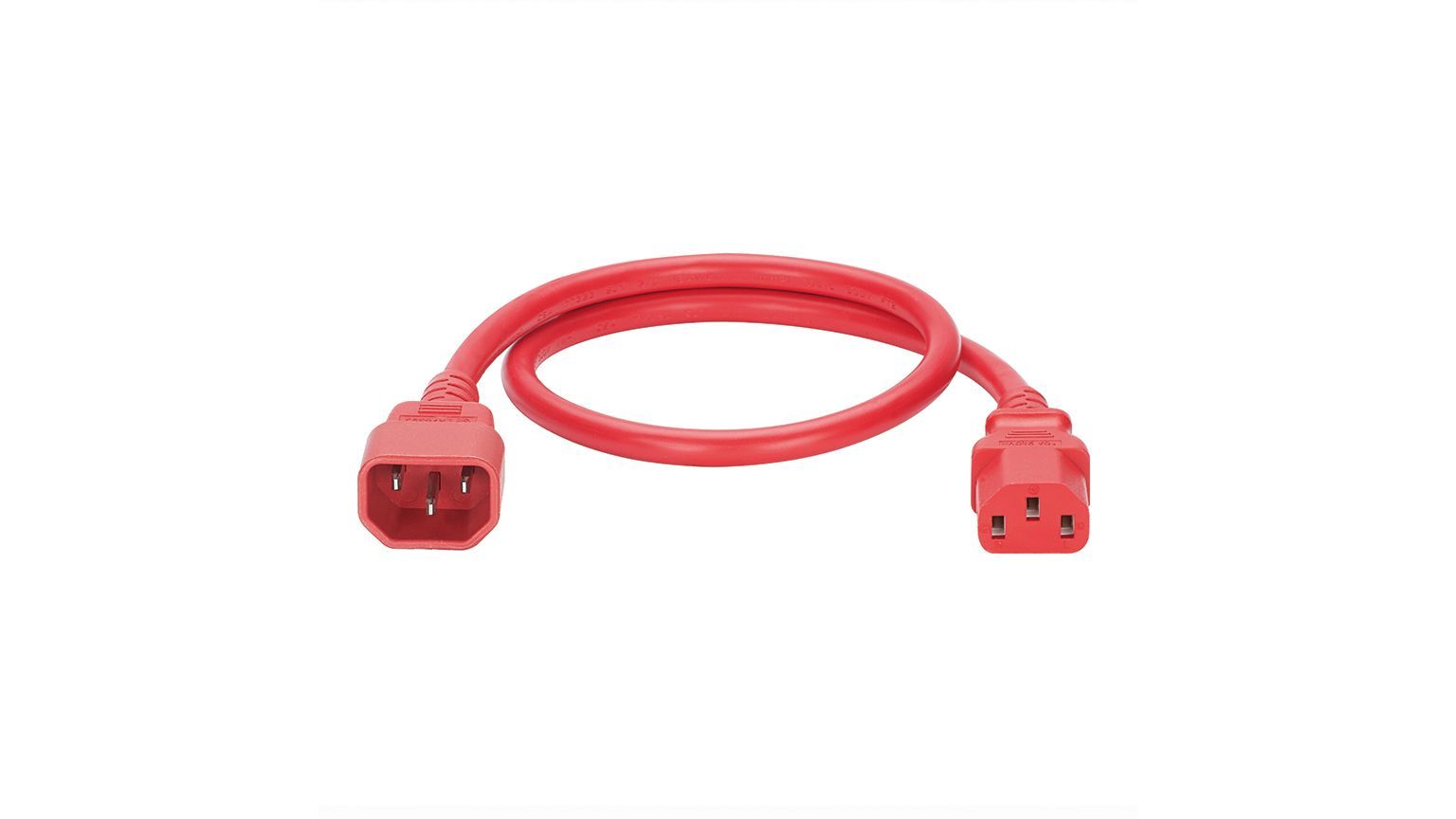 Non-Locking Power Cord C14/C13 Red mt.2 (10pz.)