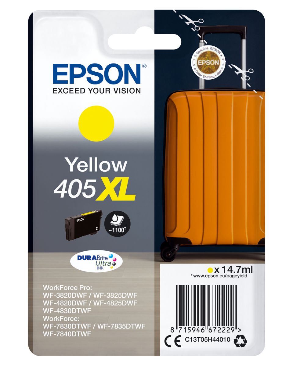 CARTUCCIA 405XL SERIE VALIGIA GIALLO 14,7ML