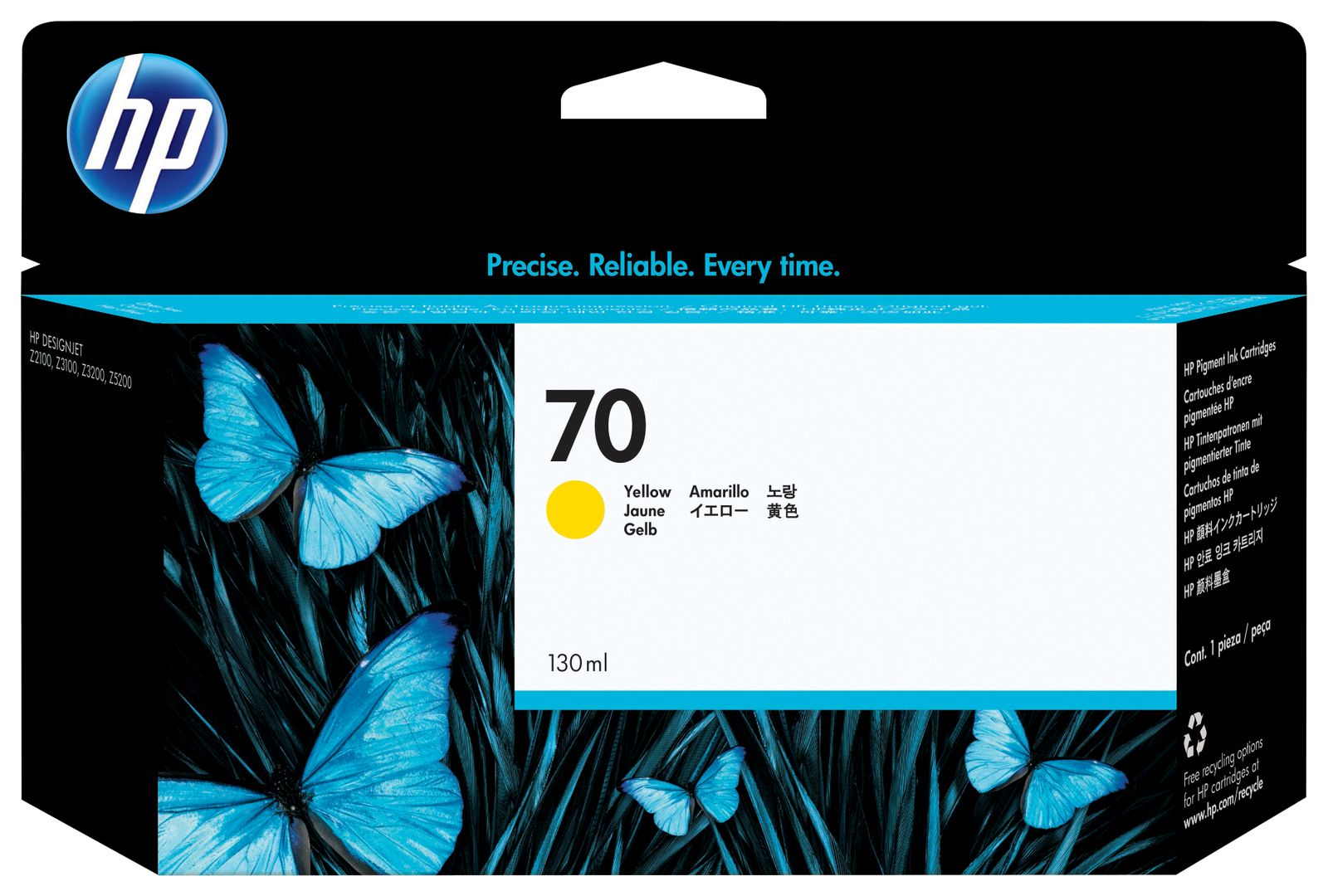 HP 70 YELLOW 130 ML INK CARTRIDGE