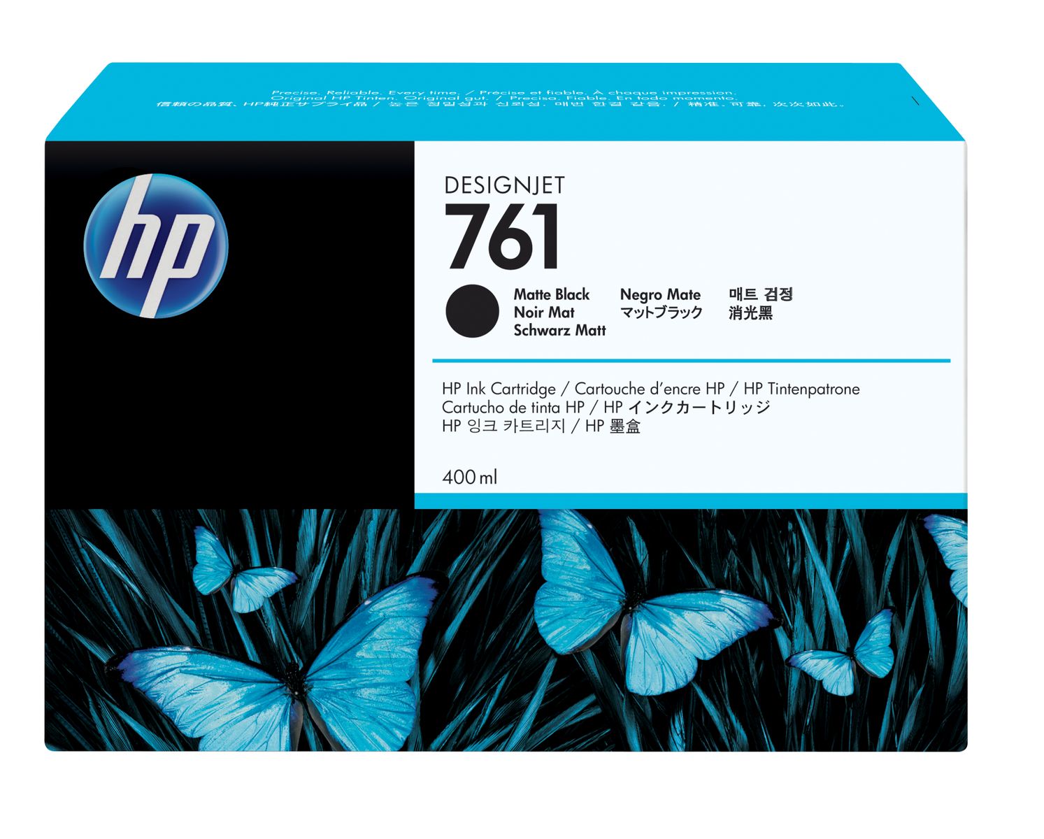 HP 761 400ML MATTE BLACK INK CARTRIDGE