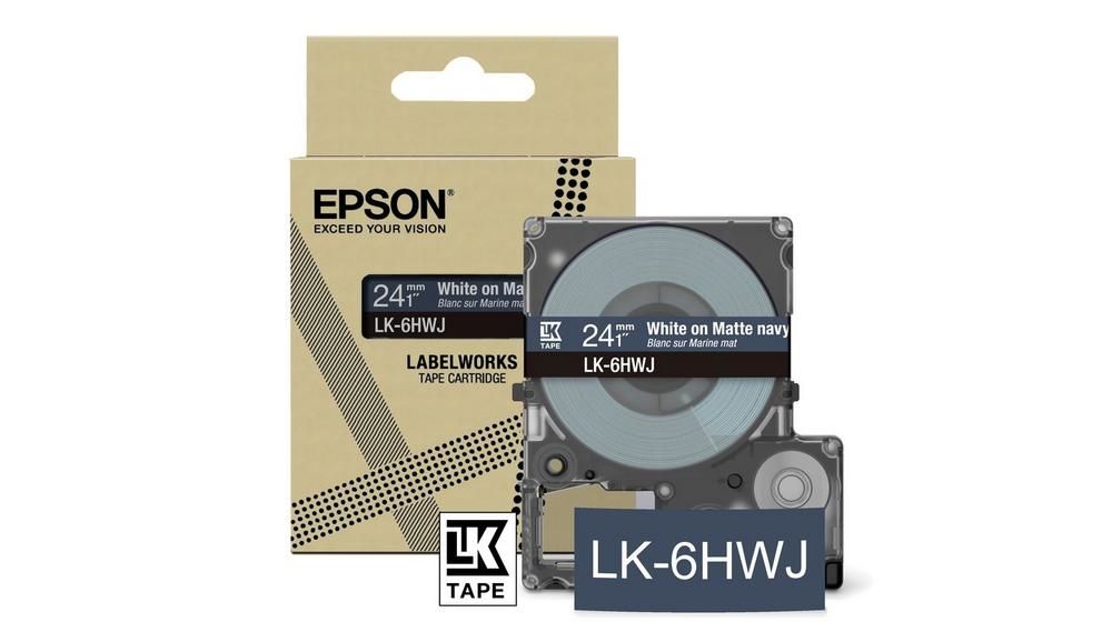MATTE TAPE - NAVY/WHITE 18MM(8M) - LK-5HWJ