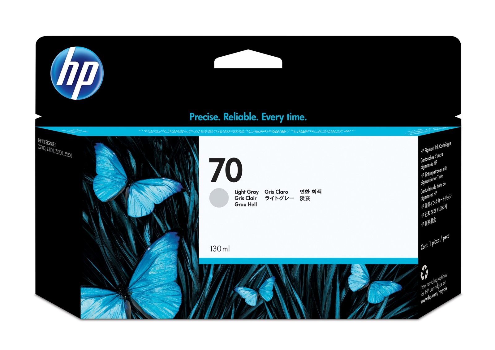 HP 70 LIGHT GRAY 130 ML INK CARTRIDGE