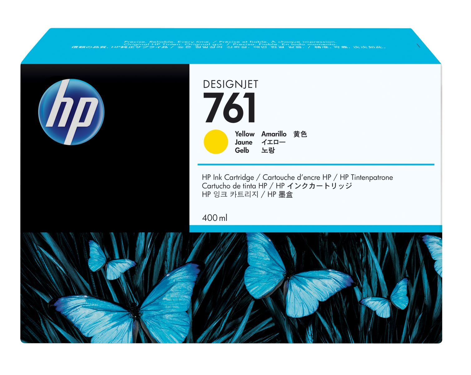 HP 761 400ML YELLOW INK CARTRIDGE