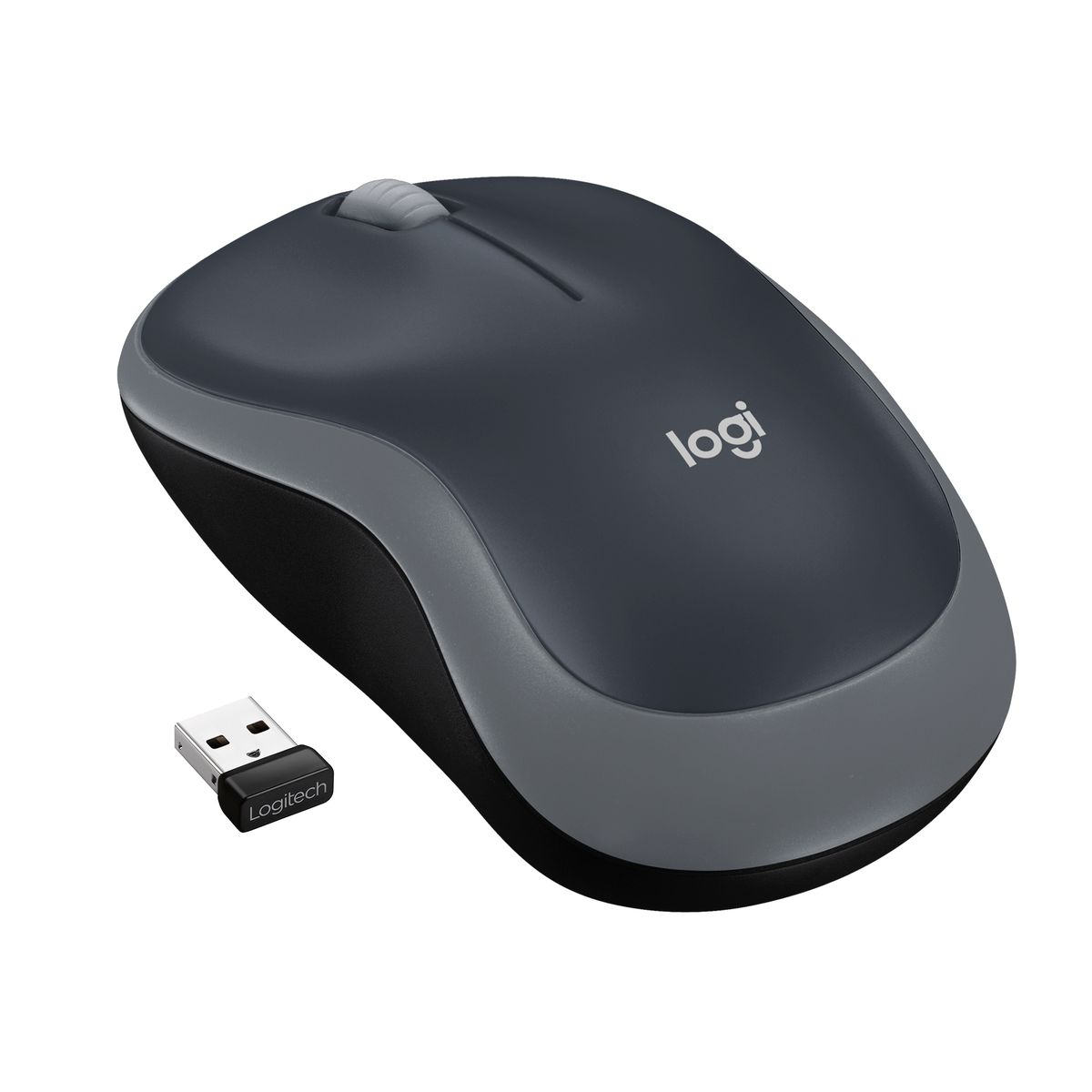 LOGITECH WIRELESS MOUSE M185 - SWIFT GREY - EWR2