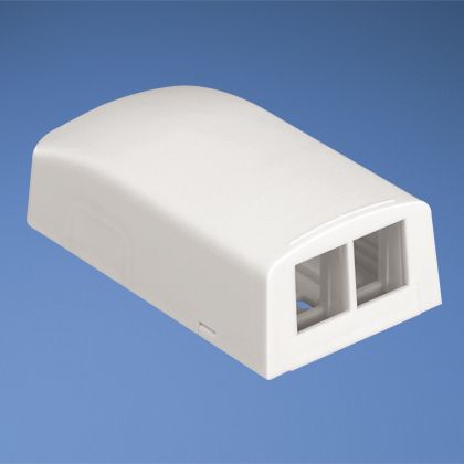NK 2-Port Surface Mount Box Arctic White
