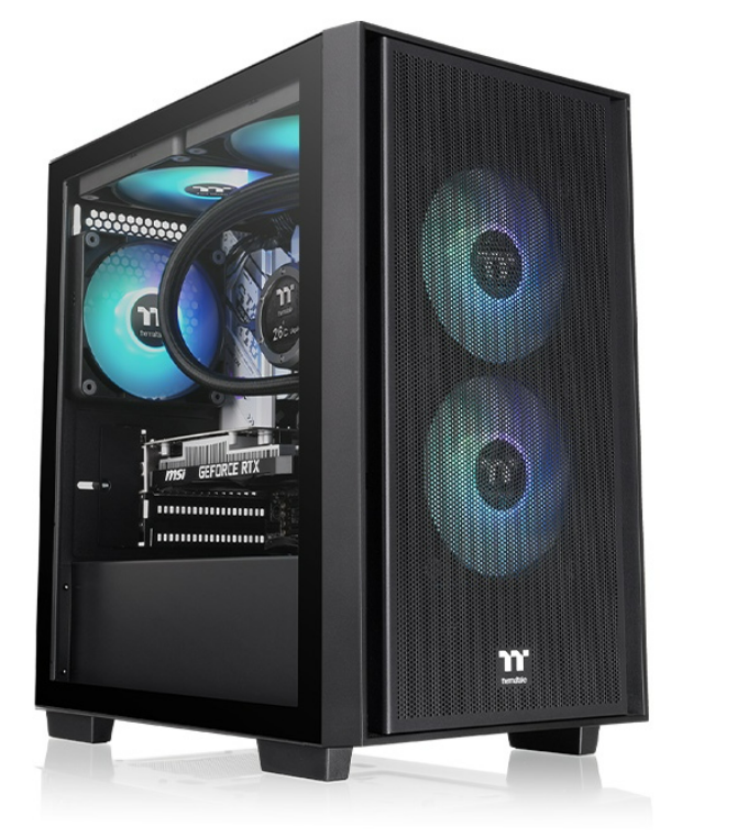 VERSA H16 TG ARGB/BLACK/WIN/SPCC/TEMPERED GLASS*1/