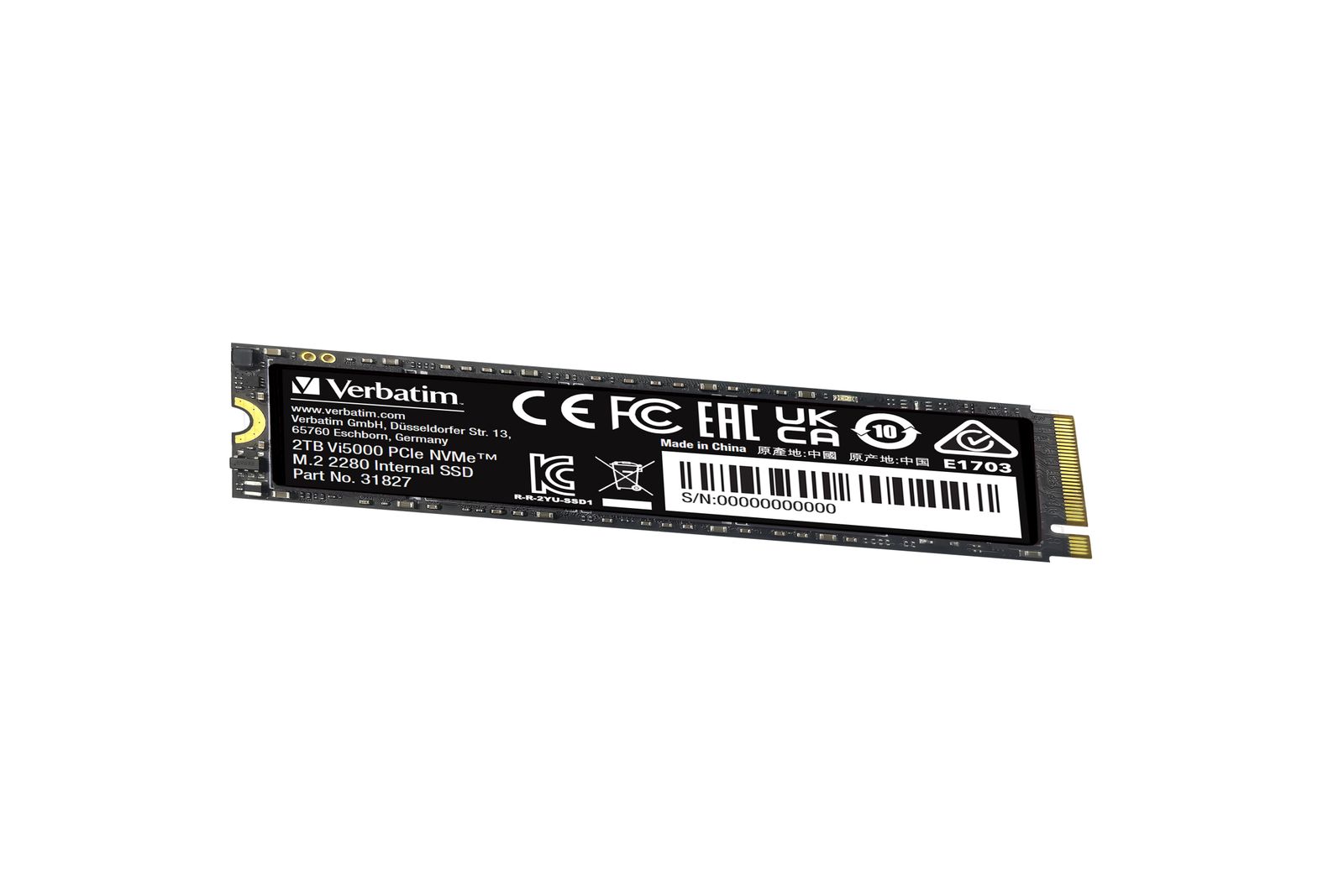 VERBATIM VI5000 PCIE NVME M.2 SSD 2TB