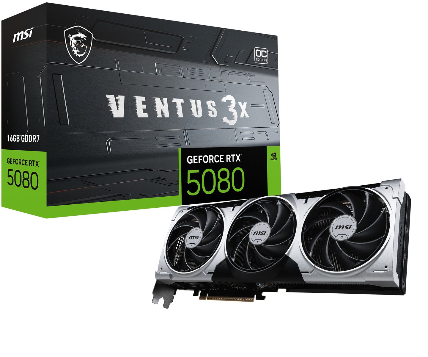 MSI VGA GEFORCE RTX 5080 16G VENTUS 3X OC PLUS