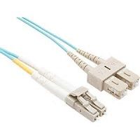 PATCHCORD DUPLEX LC/SC 50/125 OM3 mt.10 Aqua
