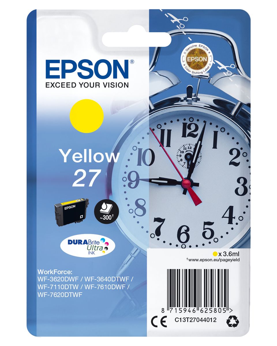 CARTUCCIA 27 SERIE SVEGLIA GIALLO 300PAG/3,6ML