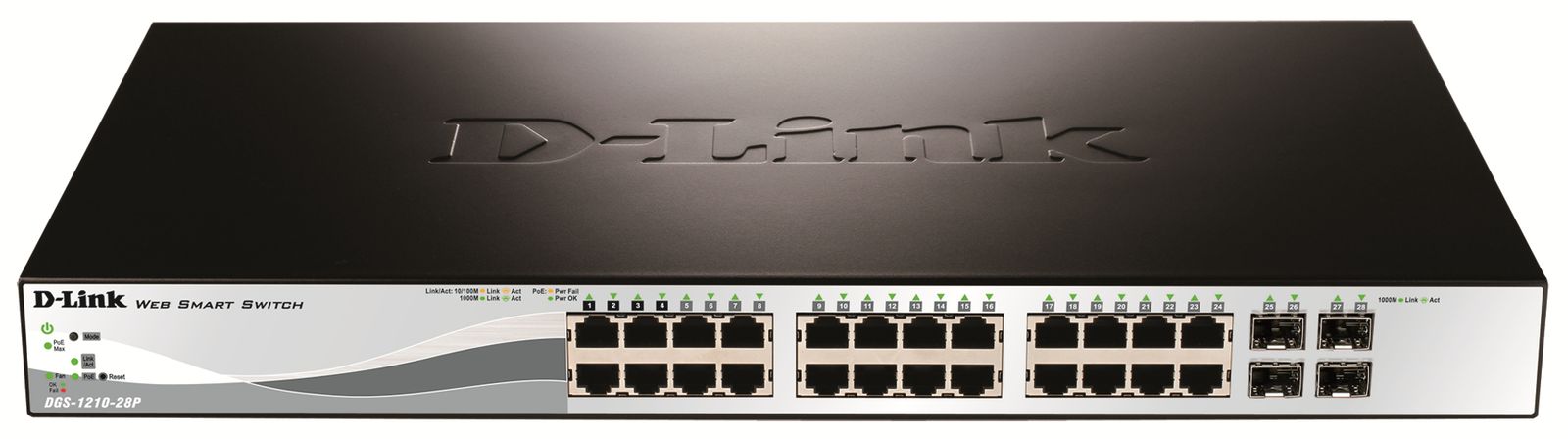 24-PORTS POE 10 100 1000MBPS WITH 4 X SFP PORTS