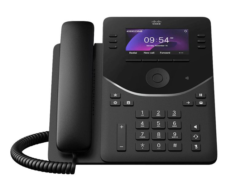 CISCO DESK PHONE 9851, CARBON BLACK