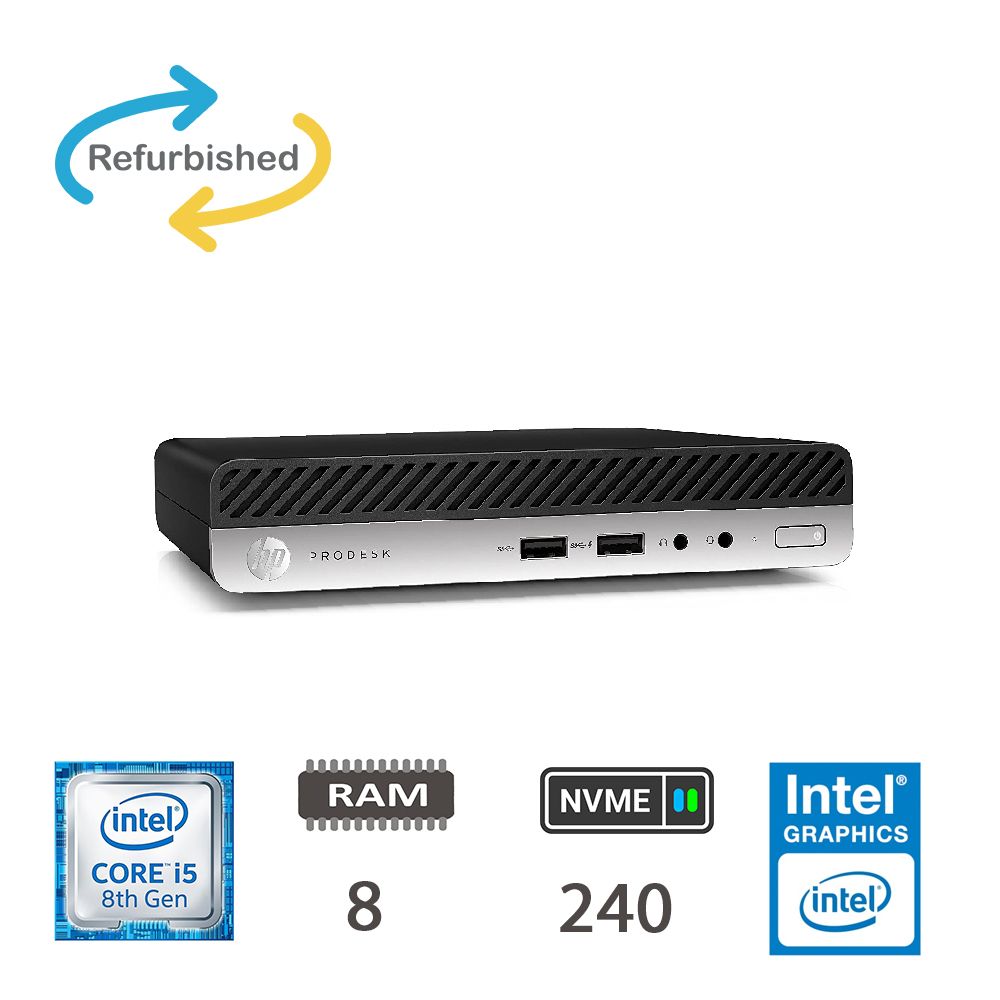 HP REGLOO 400 G4 DM I5-8400T 8GB NVME240 W11P 2Y