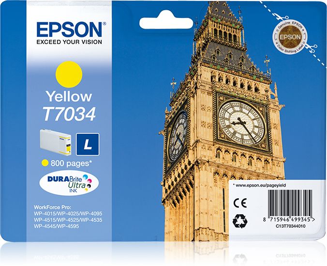 INK CARTRIDGE L YELLOW 0.8K