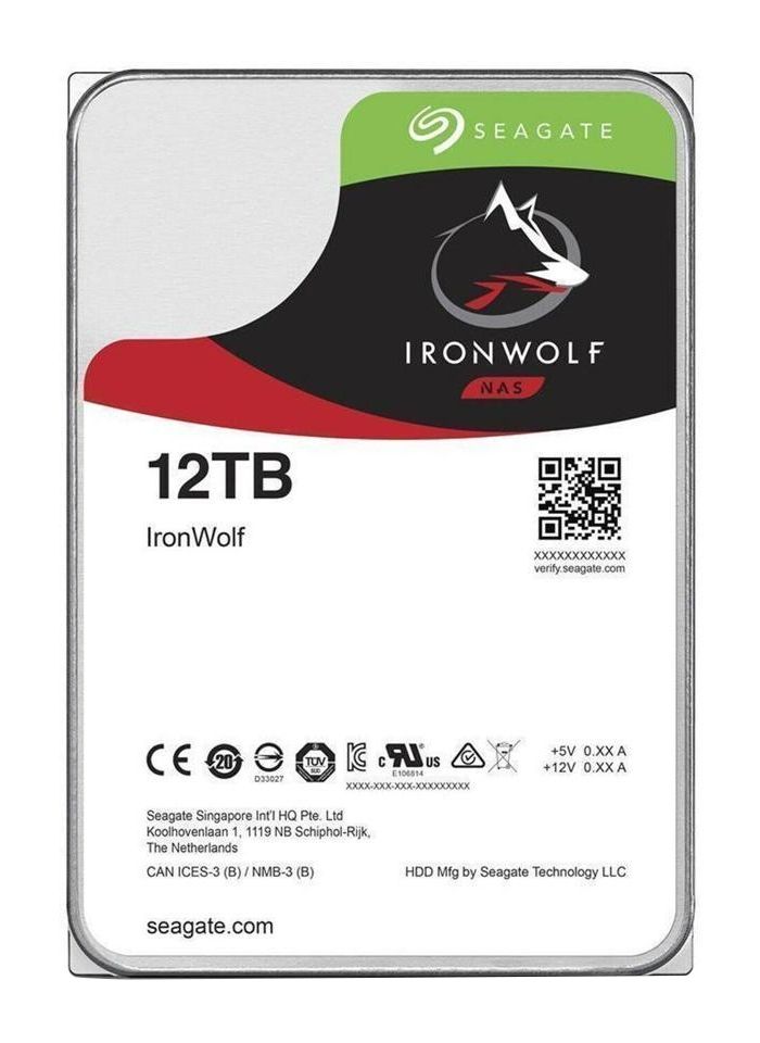 SEAGATE IRONWOLF 12TB SATA 3.5 7200RPM CMR