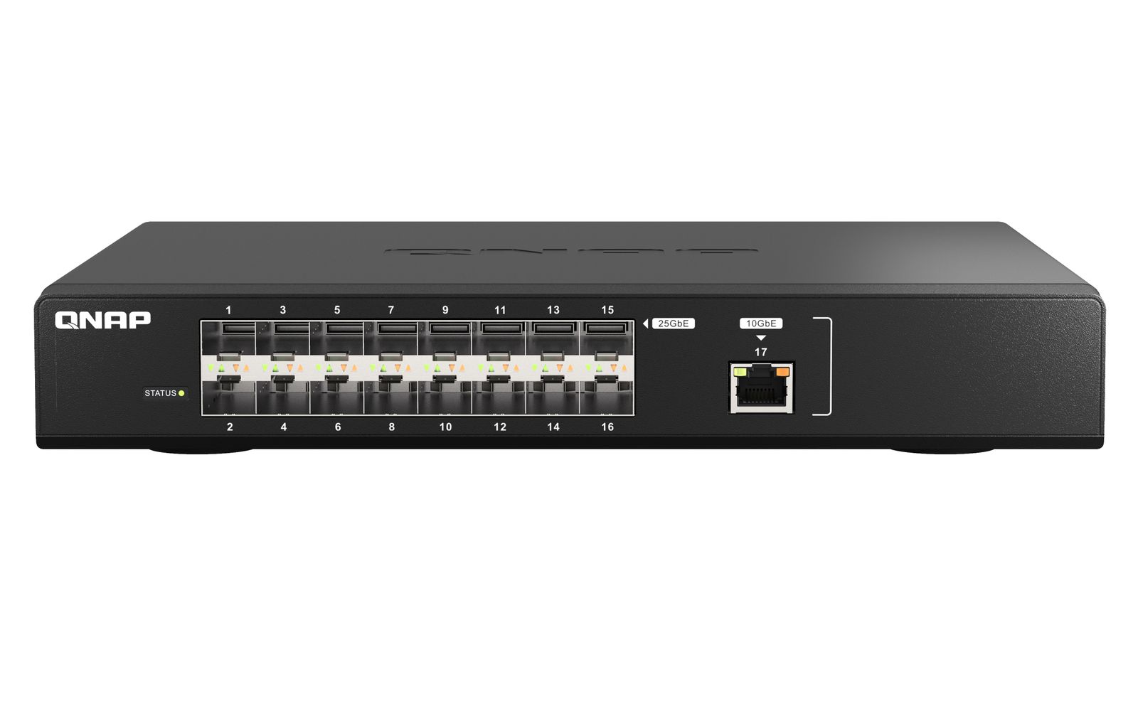QNAP 16PORTS SWITCH 16X25GBE SFP28 + 1X10GBE RJ45
