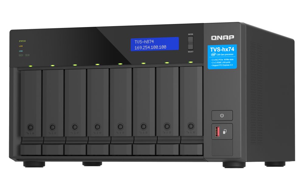 QNAP NAS 8-BAY QUTS HERO I9 16CORE 64GB 2XNVME