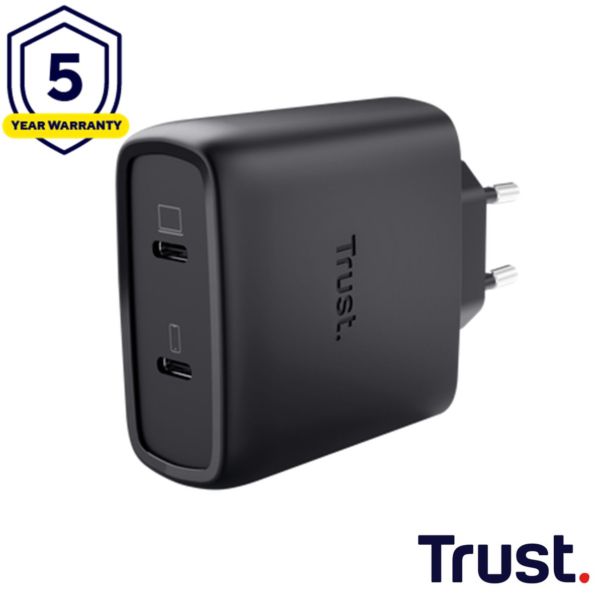 MAXO 65W 2P USB-C GAN CHARGER BLK