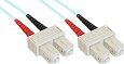 PATCHCORD DUPLEX SC/SC 50/125 OM3 mt.1 Aqua