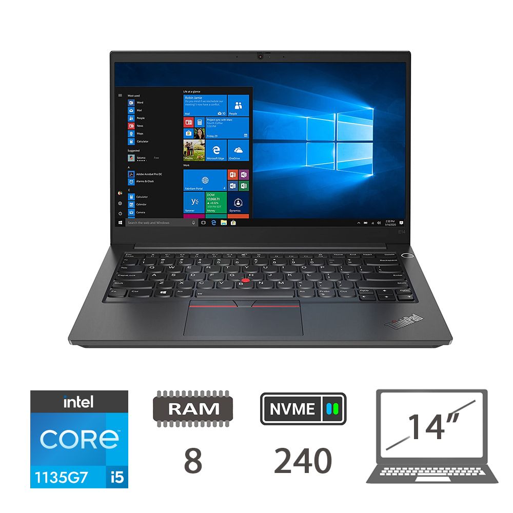 LENOVO E14 I5-1135G7/8/NVME240/14/W11P/2Y