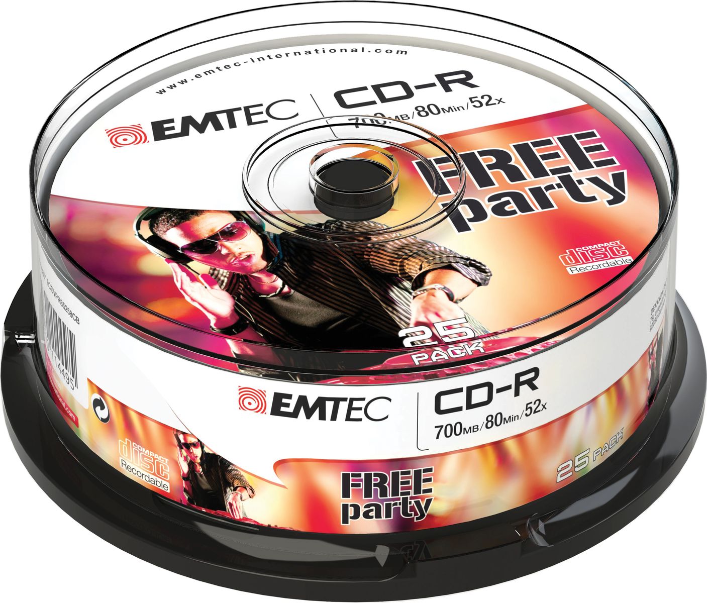 EMTEC CD-R 80MIN/700MB 52X CB (25)