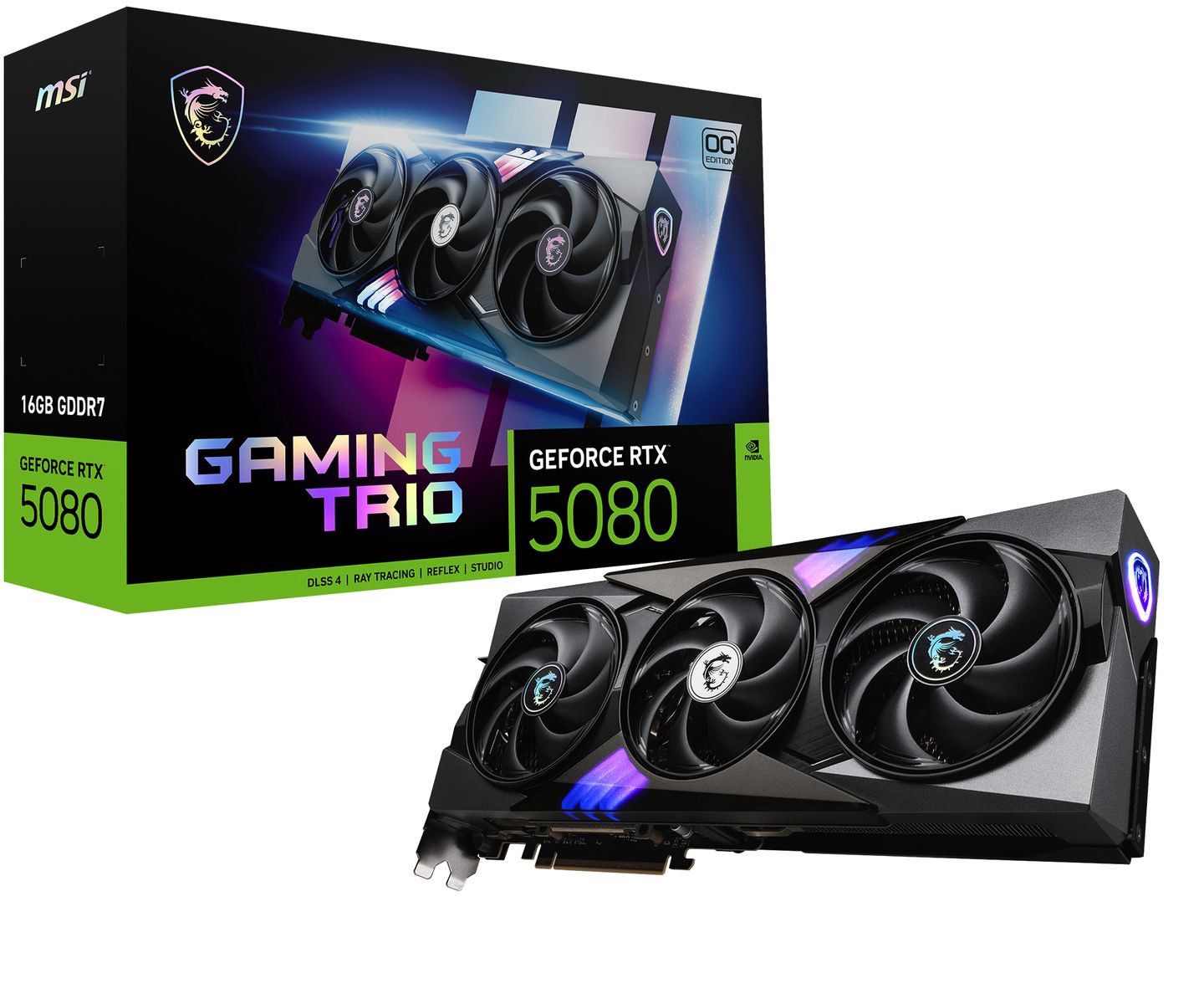 MSI VGA GEFORCE RTX 5080 16G GAMING TRIO OC