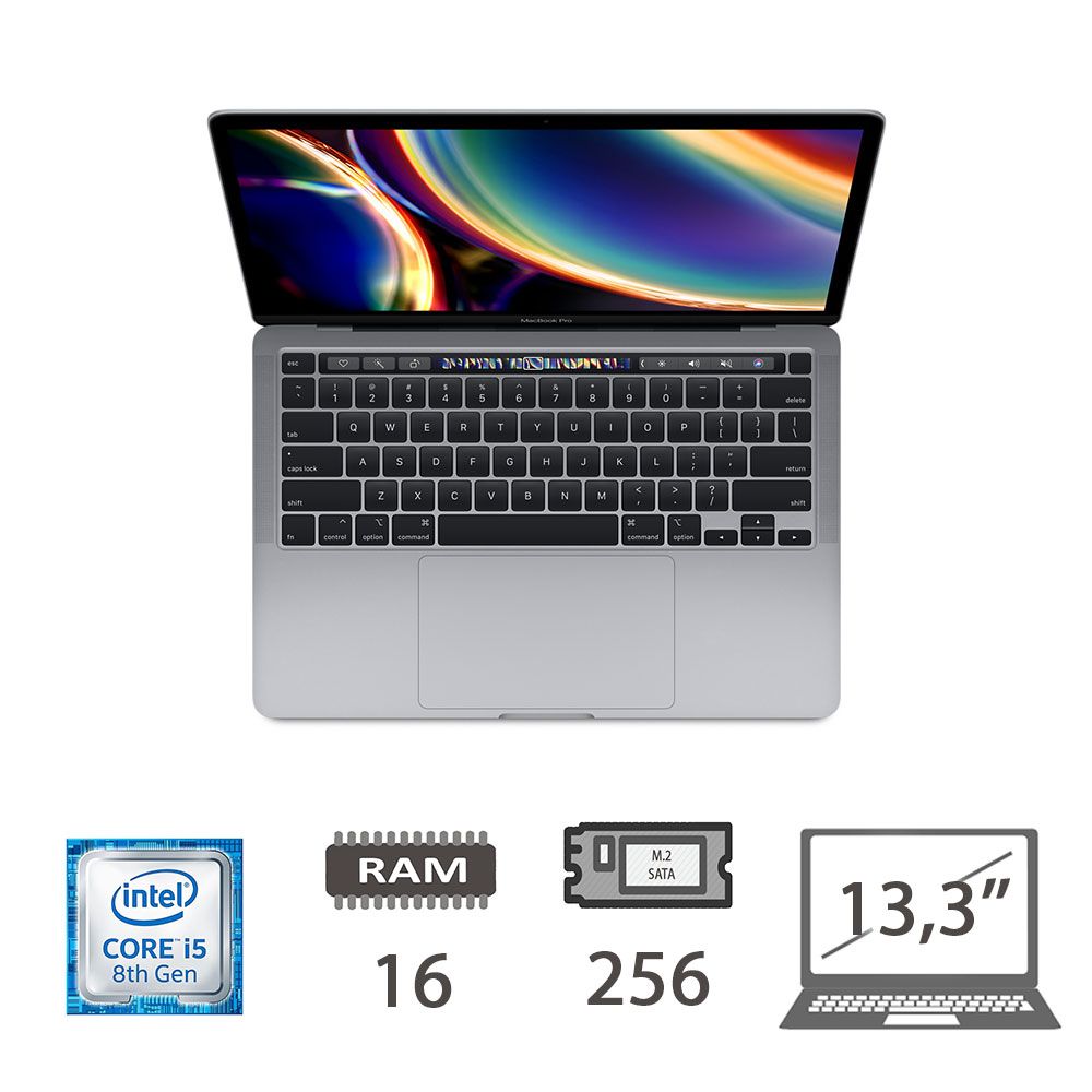 MBP 13,3 T.BAR(2020)I5-8257U/16/256/SG/2Y