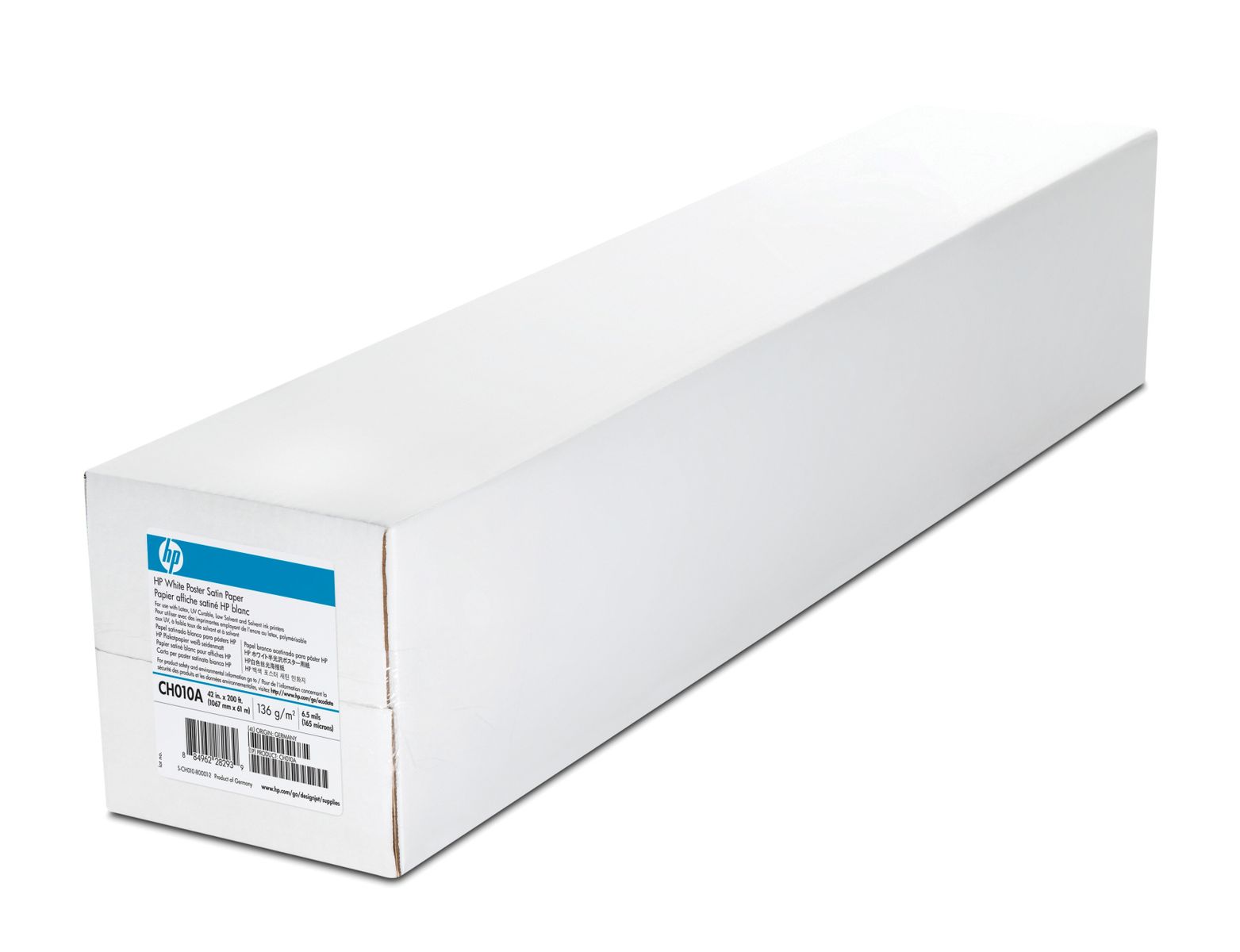 HP White Satin Poster Paper 136gr - 1067mm x 61mt