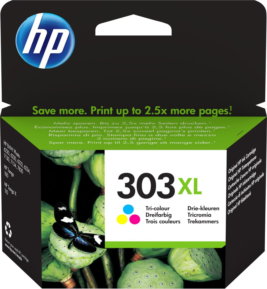 HP 303XL TRI-COLOR ORIGINAL INK CRTG