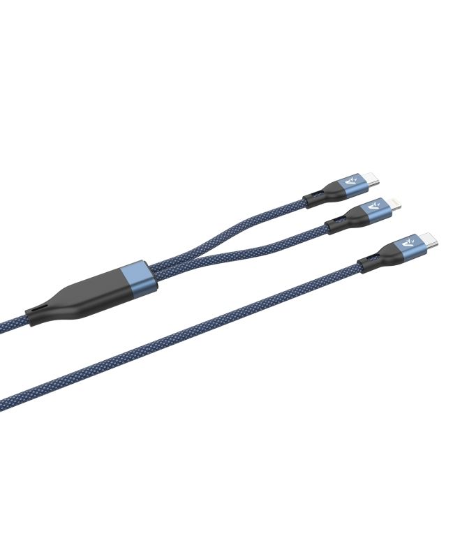 CAVO SMARTPH. TYPE-C -TYPE-C + LIGHT.1,2M 3.0A 60W