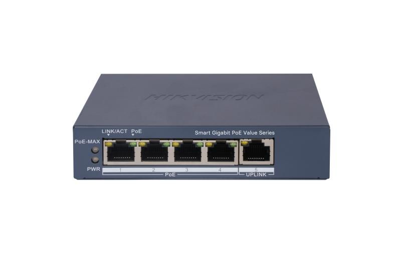 L2, Smart Managed, 4 Gigabit RJ45 PoE ports,1Gigab