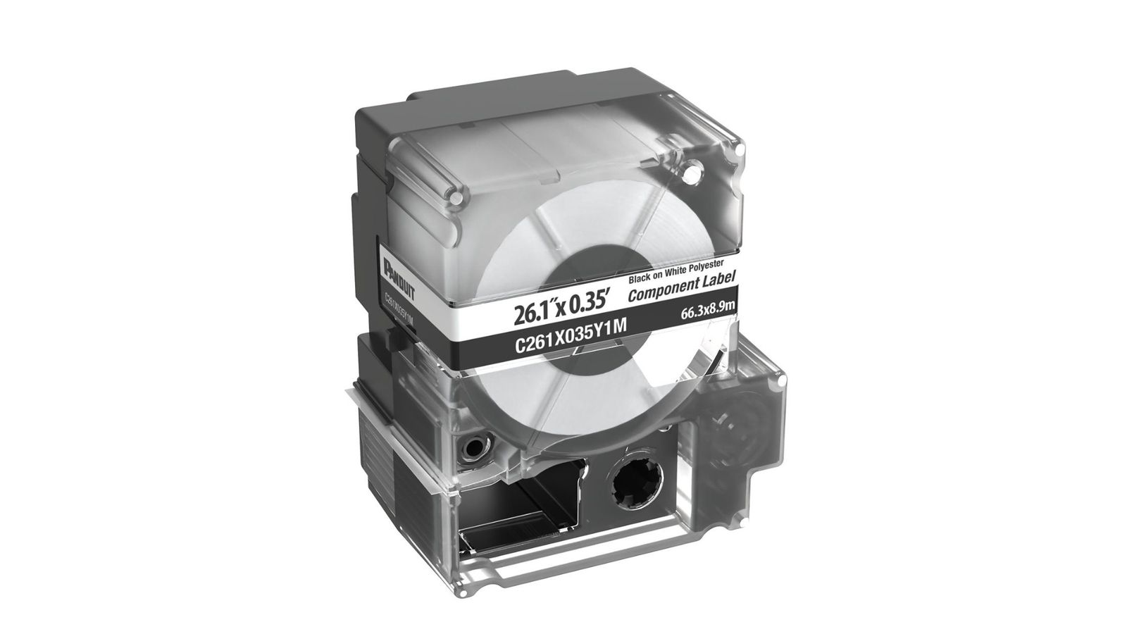 MP Cassette CompLabel Non-Ahdesive Polyester White