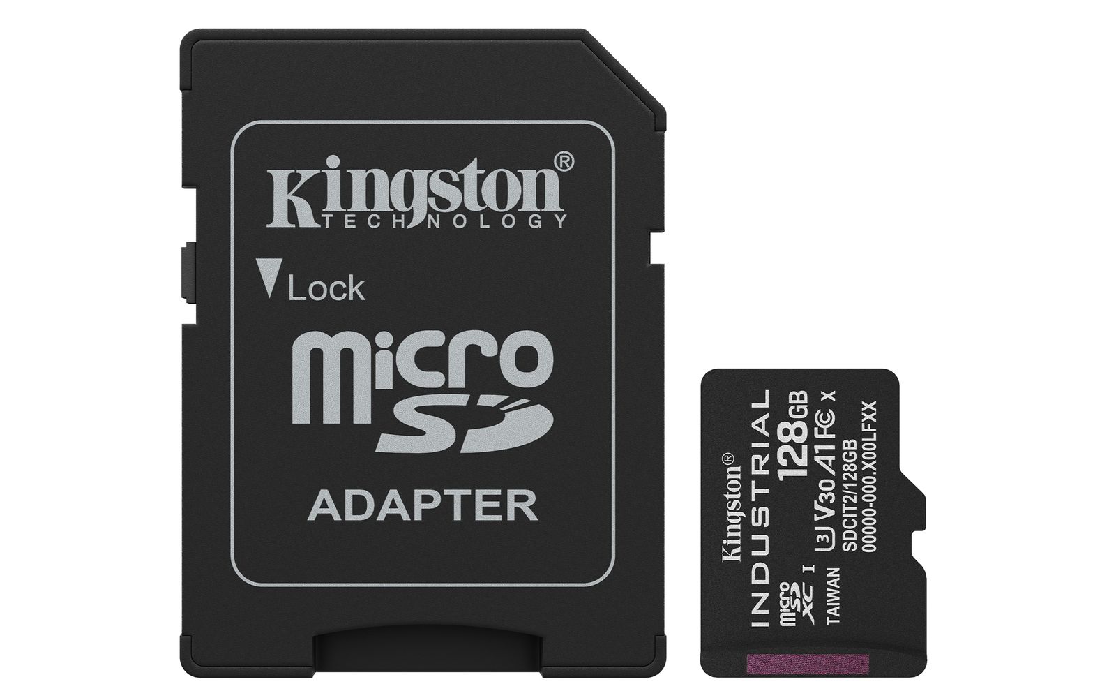 128GB MICROSDXC INDUSTRIAL C10 A1 PSLC CARD + ADAP