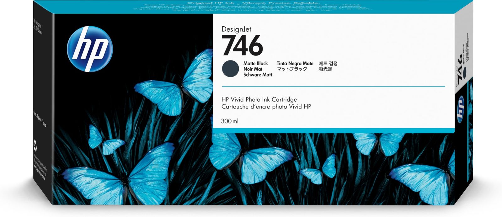 HP 746 300-ML MATTE BLACK INK CRTG
