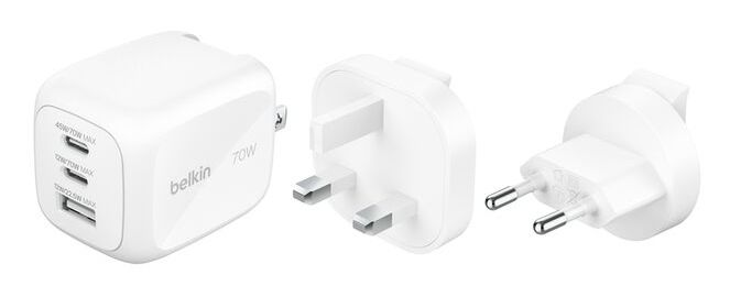 BOOSTCHARGE 70W 2C1A WALL CHARGER WITH PLUG
