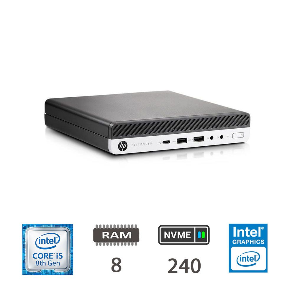 HP REGLOO 800 G4 DM I5-8500T 8GB NVME240 W10P 2Y