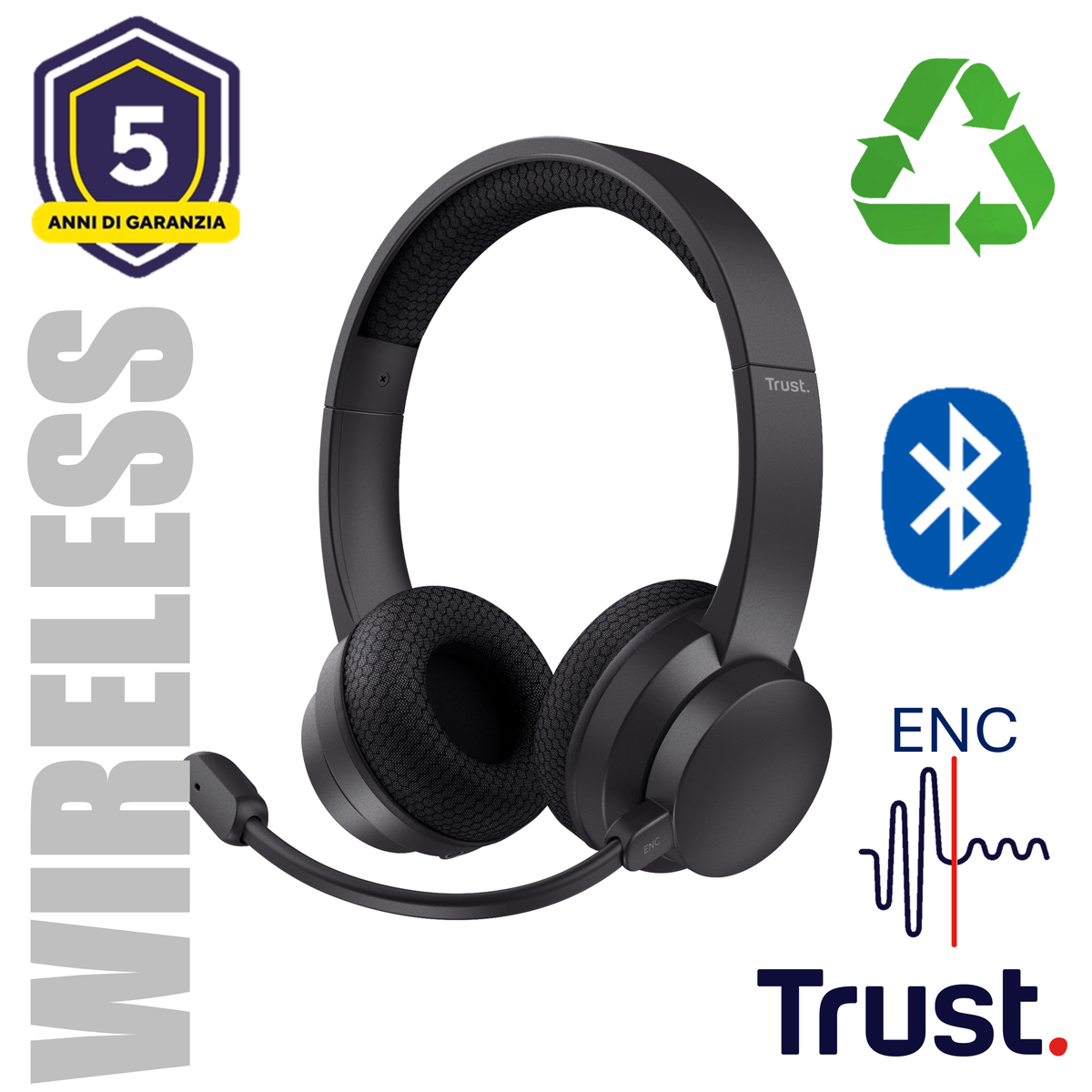 AYDA WIRELESS ENC PC HEADSET
